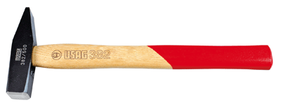 Martello USAG  gr.300, testa rettangolare/manico legno