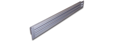 Diffusore Lineare Alluminio SOLID 2 feritoie cm.100 ext.115mm EQ