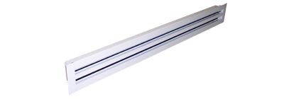 Diffusore Lineare SOLID Bianco a 2 feritoie cm.100 ext.115mm EQ